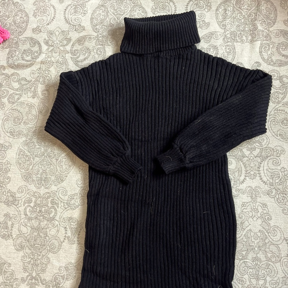 Turtleneck sweater dress